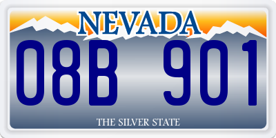 NV license plate 08B901