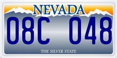 NV license plate 08C048