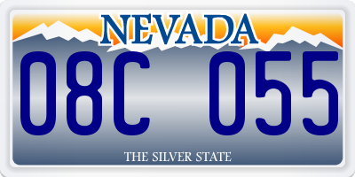 NV license plate 08C055
