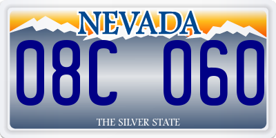 NV license plate 08C060