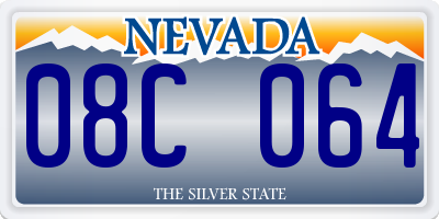 NV license plate 08C064