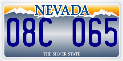 NV license plate 08C065