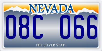 NV license plate 08C066