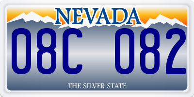 NV license plate 08C082