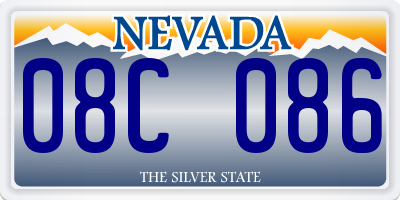 NV license plate 08C086