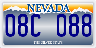 NV license plate 08C088