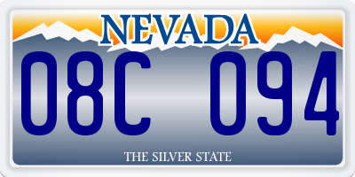 NV license plate 08C094