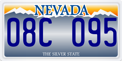 NV license plate 08C095