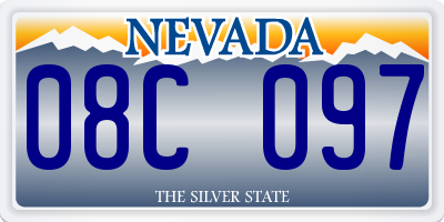 NV license plate 08C097