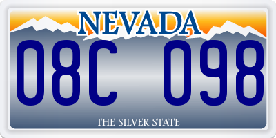 NV license plate 08C098