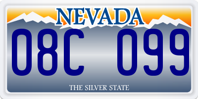 NV license plate 08C099