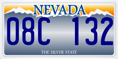 NV license plate 08C132