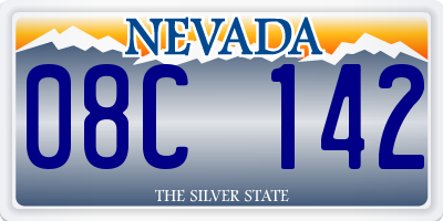 NV license plate 08C142