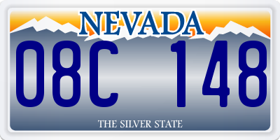 NV license plate 08C148