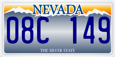NV license plate 08C149