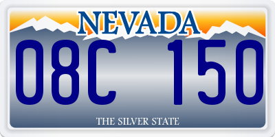 NV license plate 08C150