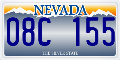 NV license plate 08C155