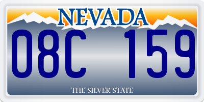 NV license plate 08C159