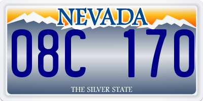 NV license plate 08C170