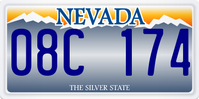 NV license plate 08C174