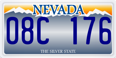 NV license plate 08C176
