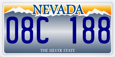 NV license plate 08C188
