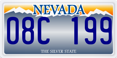 NV license plate 08C199