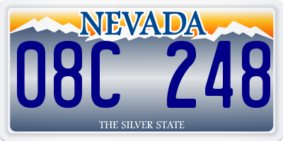 NV license plate 08C248