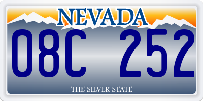 NV license plate 08C252