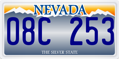 NV license plate 08C253