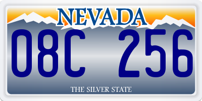 NV license plate 08C256