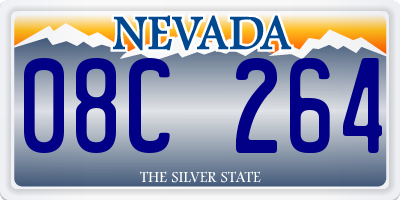 NV license plate 08C264