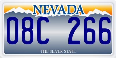 NV license plate 08C266