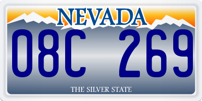 NV license plate 08C269