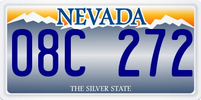 NV license plate 08C272