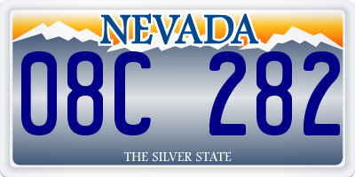 NV license plate 08C282