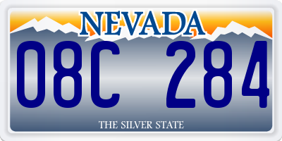 NV license plate 08C284