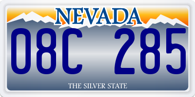 NV license plate 08C285