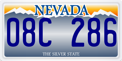 NV license plate 08C286