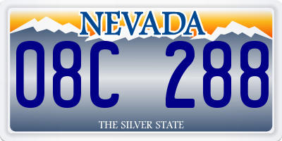 NV license plate 08C288