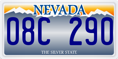 NV license plate 08C290
