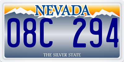 NV license plate 08C294