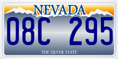 NV license plate 08C295
