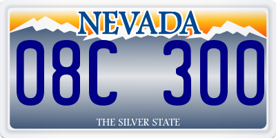 NV license plate 08C300