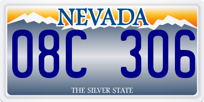 NV license plate 08C306