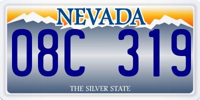NV license plate 08C319