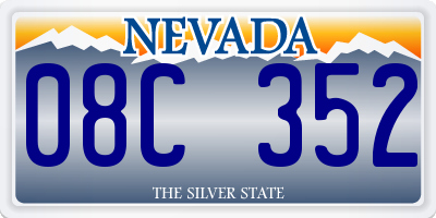 NV license plate 08C352