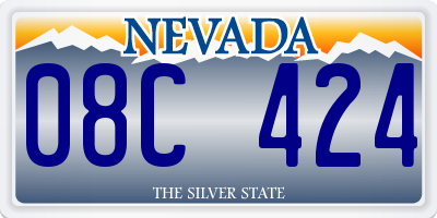 NV license plate 08C424