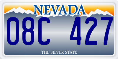 NV license plate 08C427