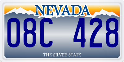 NV license plate 08C428